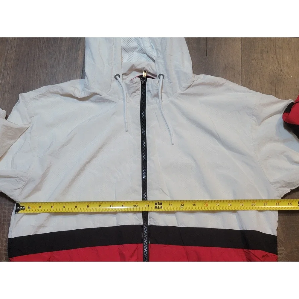 Jordan Est 1985 Colorblock Windbreaker Jacket White Red Black‎ Lightweight